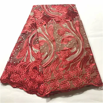 2019 Latest French Lace Fabric Embroidered Nigeria Lace Fabric High Quality African Tulle Lace Fabric For Wedding Party Dress
2019 Latest French Lace Fabric Embroidered Nigeria Lace Fabric High Quality African Tulle Lace Fabric For Wedding Party Dress