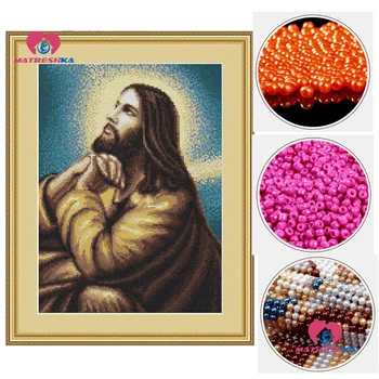 34x42cm beadwork religion beaded cross stitch patterns bead embroidery beaded embroidery picture beading full beaded home decor 
34x42cm beadwork religion beaded cross stitch patterns bead embroidery beaded embroidery picture beading full beaded home decor