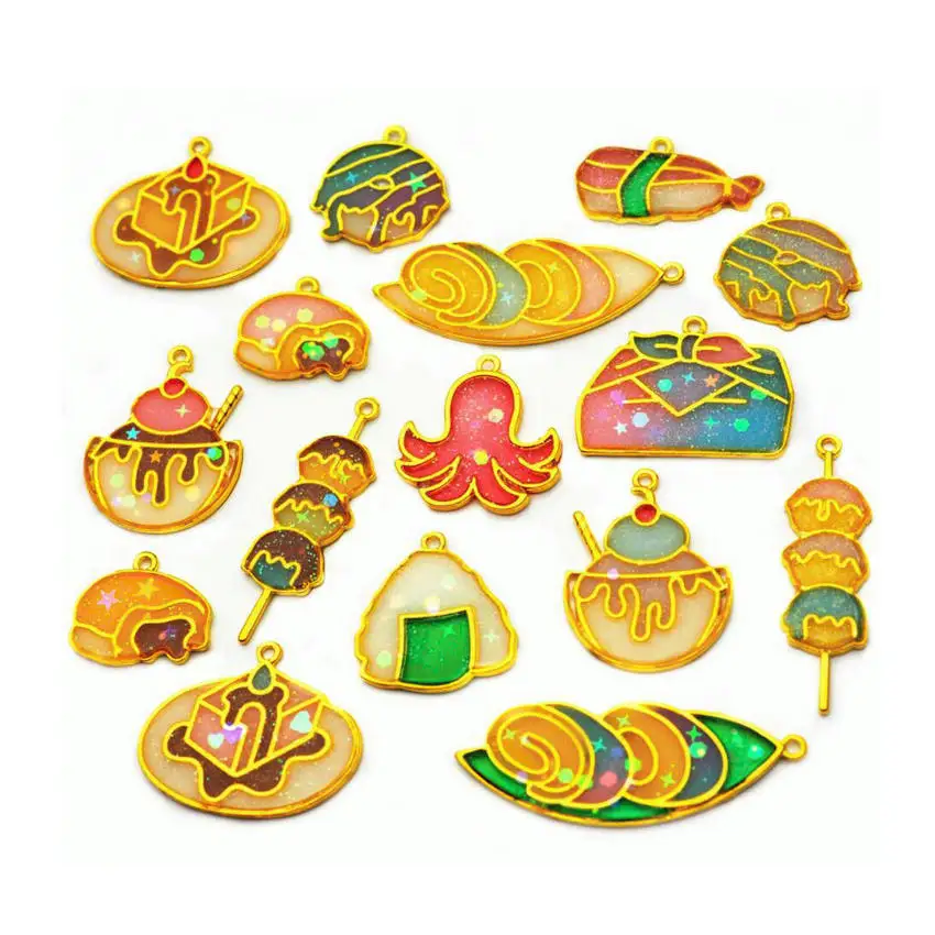 5pcs UV Resin Jewelry Lunch Box Bread Pudding Bezel Charms DIY Accessories Pendant Octopus Sausage Cake Ice Cream Metal Frame
5pcs UV Resin Jewelry Lunch Box Bread Pudding Bezel Charms DIY Accessories Pendant Octopus Sausage Cake Ice Cream Metal Frame