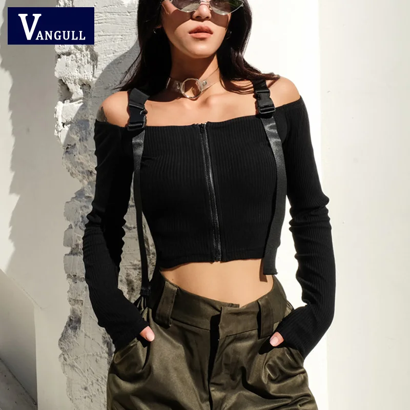 Vangull Women Zipper Jackets New Fashion Sexy Long Sleeve Adjustable Buckle Slash Neck Coat Off Shoulder Mujer Outwear Jacket
Vangull Women Zipper Jackets New Fashion Sexy Long Sleeve Adjustable Buckle Slash Neck Coat Off Shoulder Mujer Outwear Jacket
