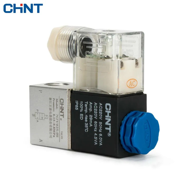 CHINT Electromagnetism Valve 220v Two-way Reversing Valve 24v 12v Coil 2V025-08 Solenoid Valve
CHINT Electromagnetism Valve 220v Two-way Reversing Valve 24v 12v Coil 2V025-08 Solenoid Valve