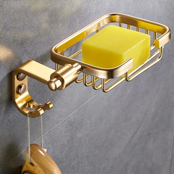 Aluminum Alloy Soap Dishes With Hook Wall Mounted Bathroom Organizer Accessories Soap Storage Rack For Shampoo 
Aluminum Alloy Soap Dishes With Hook Wall Mounted Bathroom Organizer Accessories Soap Storage Rack For Shampoo
