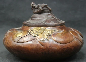 song voge gem S1983 7 " China Chinese Bronze Folk Zodiac Year Dragon head Incense Burner Censer
song voge gem S1983 7 " China Chinese Bronze Folk Zodiac Year Dragon head Incense Burner Censer