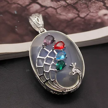 Beautiful White Opal Amethystt Topaz925 Sterling Silver Color Charms Pendant Necklace Jewelry 2 1/4 INCH TF444
Beautiful White Opal Amethystt Topaz925 Sterling Silver Color Charms Pendant Necklace Jewelry 2 1/4 INCH TF444