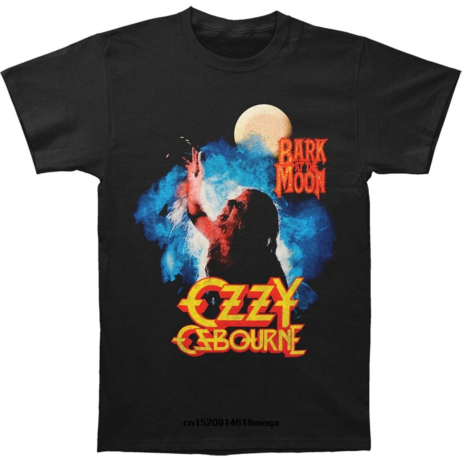 Возьмите смешные футболки Мода Ozzy Osbourne Для мужчин коры на Луну Футболка черный |