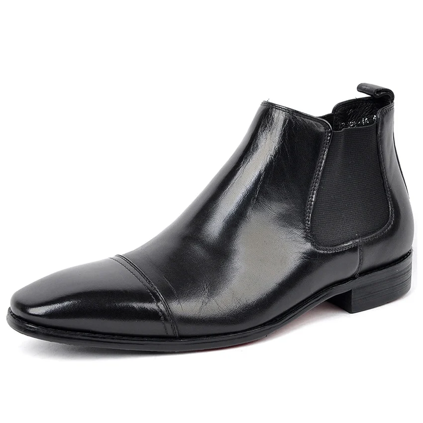 New Arrival Genuine Leather Formal Dress Man Chelsea Ankle Boots Square Toe Handmade Cap Toe Men's Cowboy Riding Shoes AM219
New Arrival Genuine Leather Formal Dress Man Chelsea Ankle Boots Square Toe Handmade Cap Toe Men's Cowboy Riding Shoes AM219