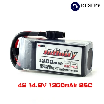 2PCS AHTECH Infinity 4S 14.8V 1300mAh 85C Graphene LiPo Battery XT60 SY60 Support 15C Boosting Charger For FPV Racing Drone
2PCS AHTECH Infinity 4S 14.8V 1300mAh 85C Graphene LiPo Battery XT60 SY60 Support 15C Boosting Charger For FPV Racing Drone
