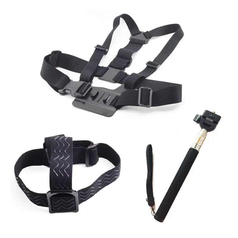 Action Camera Accessories Set Chest Head Strap Handle Selfie Monopod For Go Pro Hero 5 4 3 2 SJCAM SJ4000 EKEN H9 Xiaomi Yi
Action Camera Accessories Set Chest Head Strap Handle Selfie Monopod For Go Pro Hero 5 4 3 2 SJCAM SJ4000 EKEN H9 Xiaomi Yi