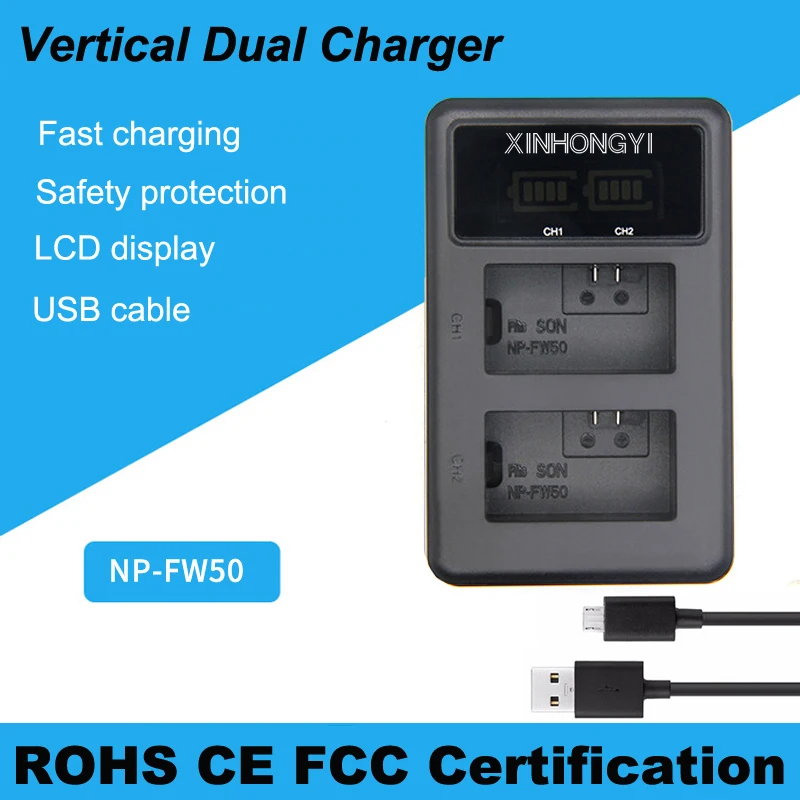NP FW50 Camera Battery charger NP-FW50 Charger USB Dual Charger for Sony NEX-3 a7R Alpha a6500 a6300 a6000 a5000 a3000 bateria
NP FW50 Camera Battery charger NP-FW50 Charger USB Dual Charger for Sony NEX-3 a7R Alpha a6500 a6300 a6000 a5000 a3000 bateria