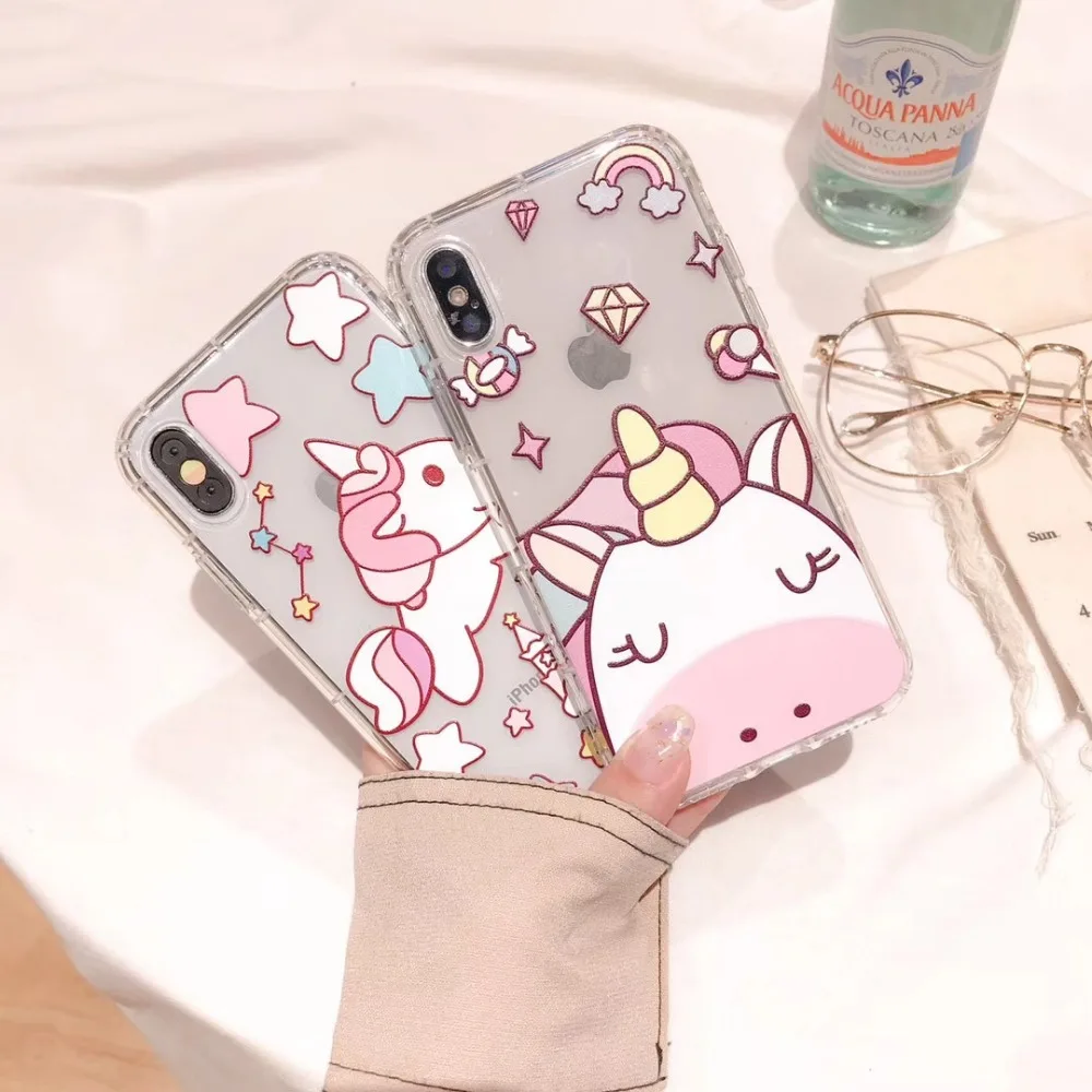 Unicorn Soft Silicone Case for Iphone 6 6s 7 7plus 8 8plus iphone X Phone Cover Cartoon Unicorn Funda Coque Fashion
Unicorn Soft Silicone Case for Iphone 6 6s 7 7plus 8 8plus iphone X Phone Cover Cartoon Unicorn Funda Coque Fashion