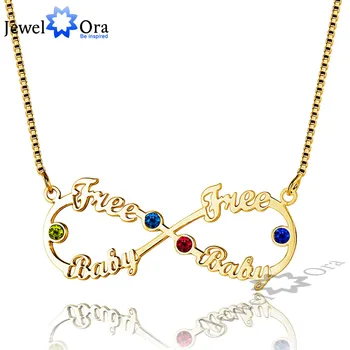 JewelOra DIY Christmas Gift Infinity Love Name Engrave Necklace Personalized 925 Sterling Silver Name Necklace
JewelOra DIY Christmas Gift Infinity Love Name Engrave Necklace Personalized 925 Sterling Silver Name Necklace