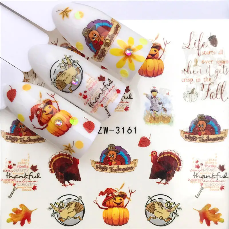 YWK 1 Sheet Halloween Pumpkin Nail Art Sticker Water Transfer Decals Nails Foil Manicure Decoration
YWK 1 Sheet Halloween Pumpkin Nail Art Sticker Water Transfer Decals Nails Foil Manicure Decoration