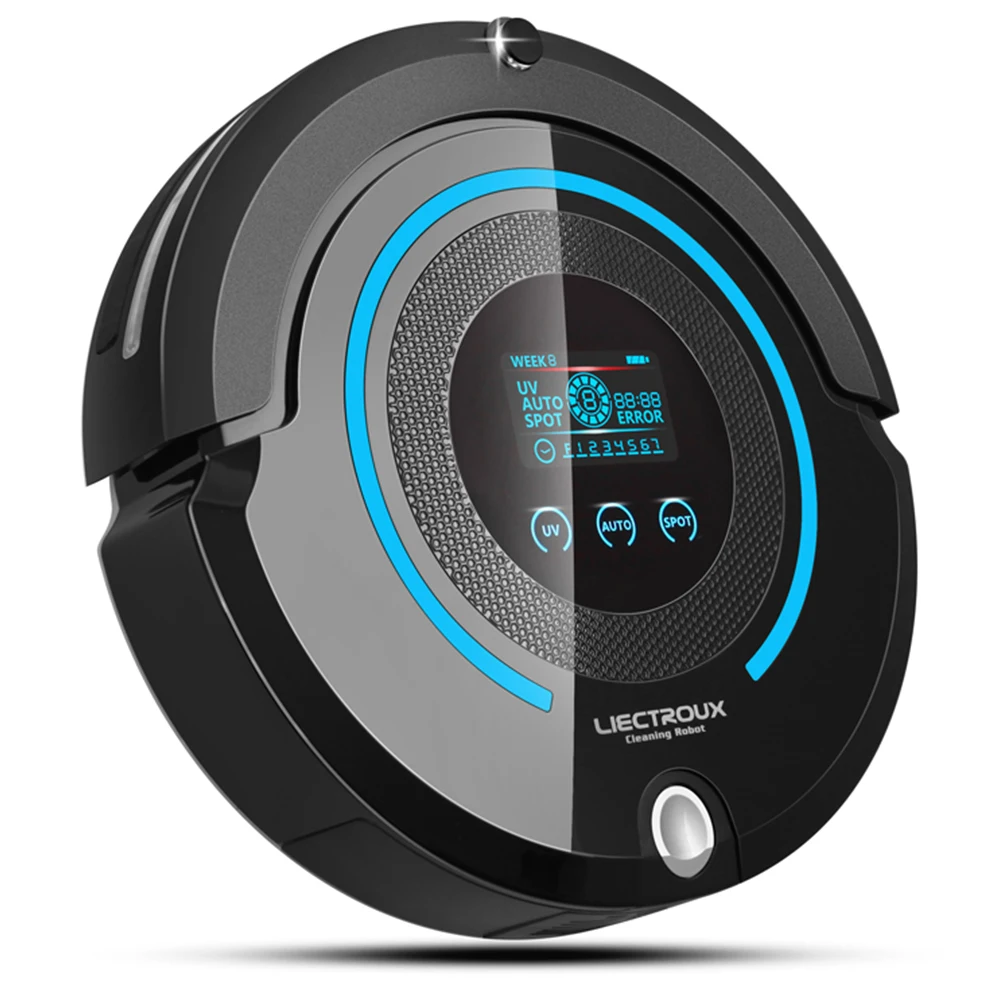 LIECTROUX A338 5 in 1 Functions Intelligent Cleaning Robot Sweeper Robotic Wireless Vacuum Cleaner with Mop LCD touch screen
LIECTROUX A338 5 in 1 Functions Intelligent Cleaning Robot Sweeper Robotic Wireless Vacuum Cleaner with Mop LCD touch screen
