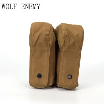 

Tactical Airsoft Molle Double AK Magazine Pouch OD TAN Woodland CP Military Fans Collection Wargame