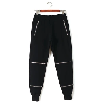 Fashion Trousers For Women Red Black Pants Female Zippers Sweatpants Cotton Pantalon Femme Casual Pencil Pants Elastic Waist
Fashion Trousers For Women Red Black Pants Female Zippers Sweatpants Cotton Pantalon Femme Casual Pencil Pants Elastic Waist