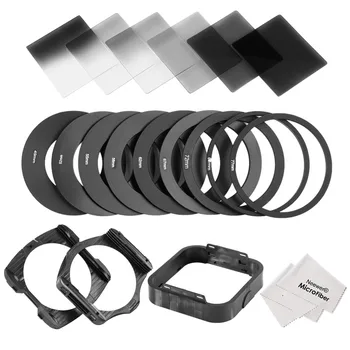Neewer Square Lens Filter and Accessory Kit for Cokin P Series: 6 Full and Graduated ND2 ND4 ND8 Filters,9 Adapter Rings(49-82m)
Neewer Square Lens Filter and Accessory Kit for Cokin P Series: 6 Full and Graduated ND2 ND4 ND8 Filters,9 Adapter Rings(49-82m)