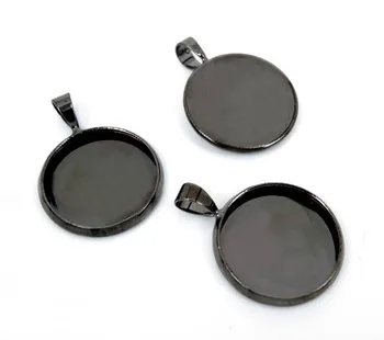 Blank Round Smooth Bezel with Bail Pendant Bases Glass Cameo Cabochons Settings Findings DIY Jewelry Making Gunmetal Black tone
Blank Round Smooth Bezel with Bail Pendant Bases Glass Cameo Cabochons Settings Findings DIY Jewelry Making Gunmetal Black tone