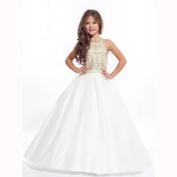 Luxury Gold Crystal Beading Flower Girl Dresses For Wedding Backless Long Girls First Communion Gowns Special Occasion Dresses
Luxury Gold Crystal Beading Flower Girl Dresses For Wedding Backless Long Girls First Communion Gowns Special Occasion Dresses