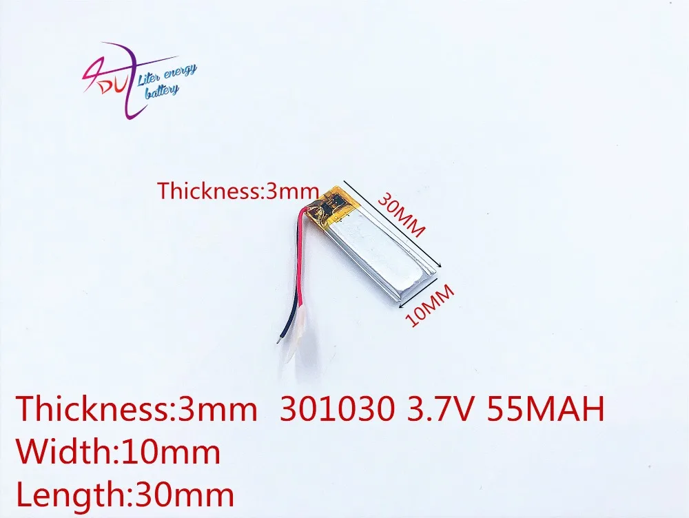 Liter energy battery Bluetooth headset battery 301030 3.7V polymer lithium battery 321028 55MAH MP4 MP3 small toy recording pen
Liter energy battery Bluetooth headset battery 301030 3.7V polymer lithium battery 321028 55MAH MP4 MP3 small toy recording pen