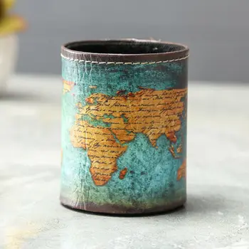 LINKWELL Antique Vintage Blue Yellow World Map Classic Design Gift PU leather Pencil Pen Holder Desk Organizer Storage Box Case
LINKWELL Antique Vintage Blue Yellow World Map Classic Design Gift PU leather Pencil Pen Holder Desk Organizer Storage Box Case
