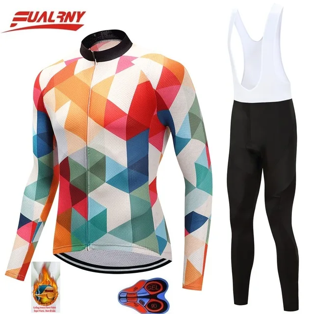 FUALRNY Long sleeve Ropa Ciclismo Cycling Jersey sets 9D gel/winter Thermal Fleece Clothing/MTB Clothes Man block 2018 NEW Team
FUALRNY Long sleeve Ropa Ciclismo Cycling Jersey sets 9D gel/winter Thermal Fleece Clothing/MTB Clothes Man block 2018 NEW Team