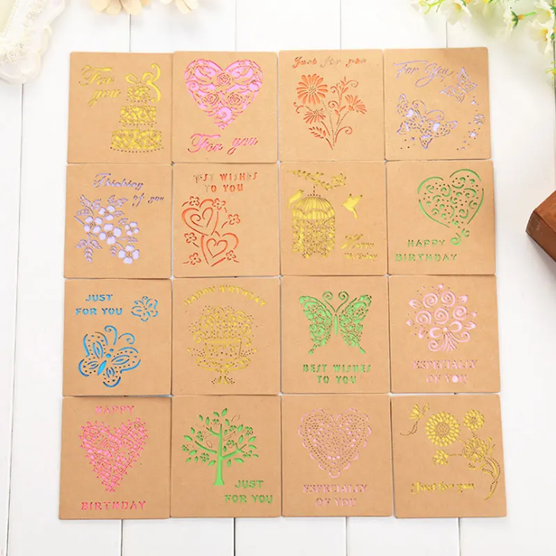 1 pcs Hollow out birthday card flowers folding message card with envelope Christmas New Year blessing greeting card Gift cards 
1 pcs Hollow out birthday card flowers folding message card with envelope Christmas New Year blessing greeting card Gift cards