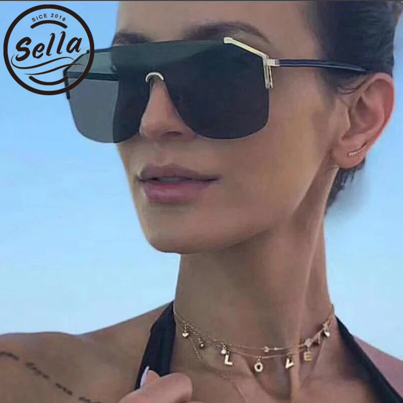 Sella Fashion Women Oversized Semi-Rimless Square Sunglasses Designer Trending Alloy Frame Gradient Lens Summer Glasses Wear
Sella Fashion Women Oversized Semi-Rimless Square Sunglasses Designer Trending Alloy Frame Gradient Lens Summer Glasses Wear