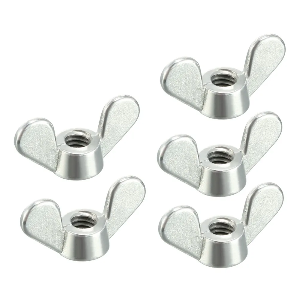 Uxcell 5pcs/lot M4,M5,M6,M8,M10 Wing Nuts Zinc Plated Butterfly Nut Silver Tone Bronze Tone for Indoor Outdoor Fasteners Parts
Uxcell 5pcs/lot M4,M5,M6,M8,M10 Wing Nuts Zinc Plated Butterfly Nut Silver Tone Bronze Tone for Indoor Outdoor Fasteners Parts