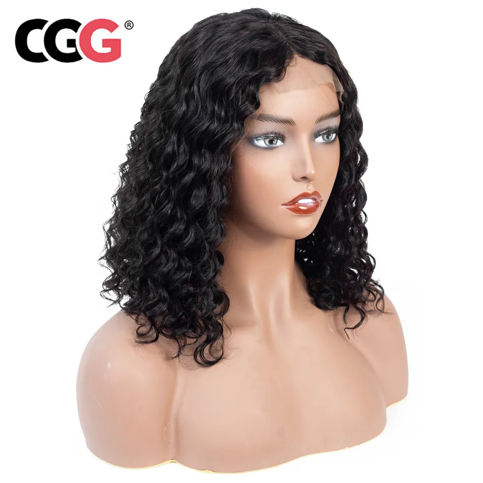 CGG Lace Frontal Human Hair Wigs Natural Color Peruvian Deep Wave Hair Pre Plucked 13*4 Short Bob Wigs For Black Women Remy
CGG Lace Frontal Human Hair Wigs Natural Color Peruvian Deep Wave Hair Pre Plucked 13*4 Short Bob Wigs For Black Women Remy