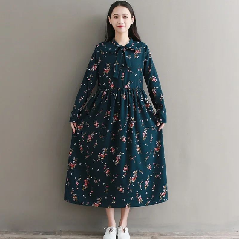 Spring Print Maxi Long Women Floral Dress Stand Collar Flower Gorgeous Robe Longue Femme Full Sleeve Chiffon Mori Girl Dress
Spring Print Maxi Long Women Floral Dress Stand Collar Flower Gorgeous Robe Longue Femme Full Sleeve Chiffon Mori Girl Dress