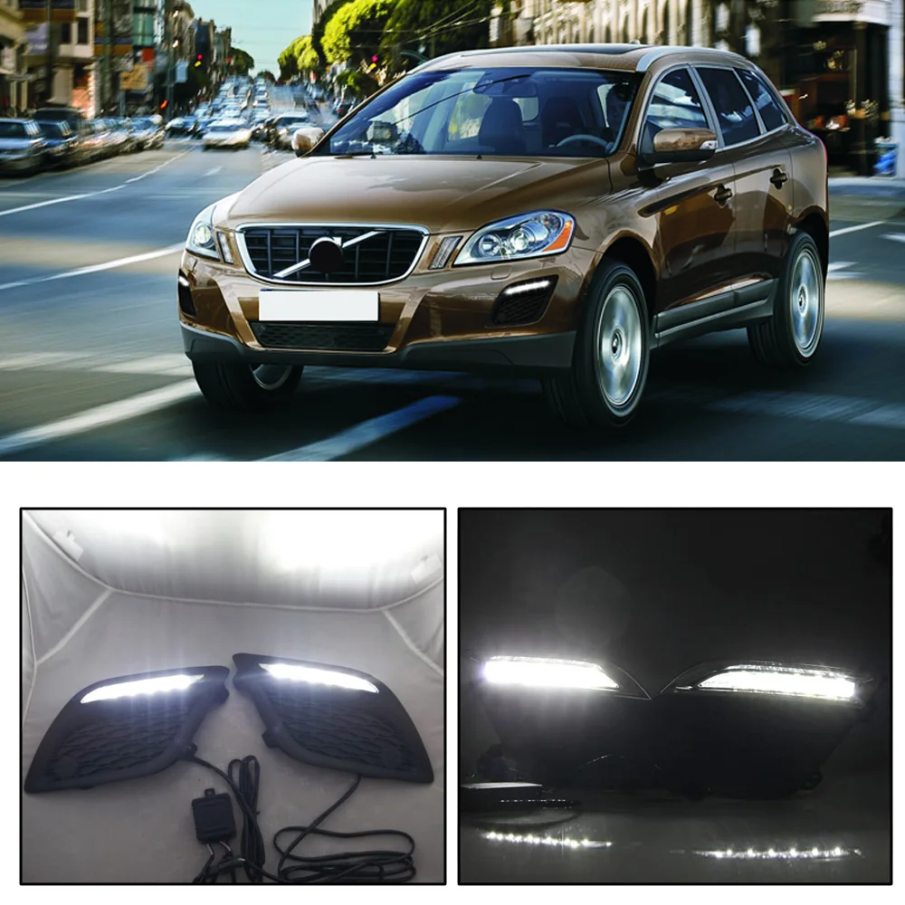 CAPQX For Volvo XC60 2011-2013 LED Daytime Running Light Turning Signal Lamp DRL Day Light Car-styling Front Bumper Fog Light
CAPQX For Volvo XC60 2011-2013 LED Daytime Running Light Turning Signal Lamp DRL Day Light Car-styling Front Bumper Fog Light