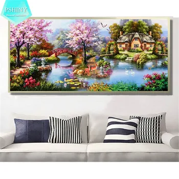 PSHINY 5D DIY Diamond embroidery garden riverside scenic Pictures home decor full round rhinestone Diamond painting cross stitch
PSHINY 5D DIY Diamond embroidery garden riverside scenic Pictures home decor full round rhinestone Diamond painting cross stitch