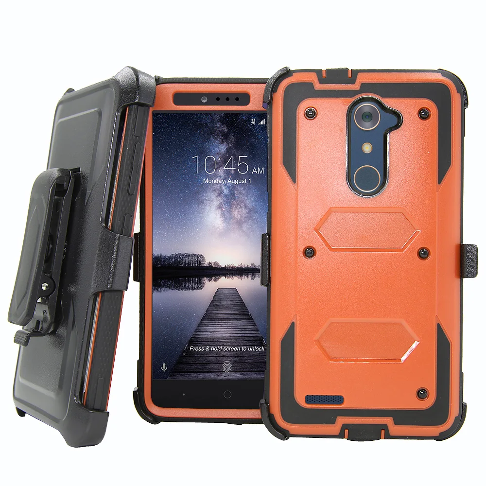 

Heavy Duty Armor Case Belt Clip Holster Cover For ZTE Blade X Max Z983/Zmax Pro Z981/Grand X Max 2 /Imperial Max/Max Duo LTE }