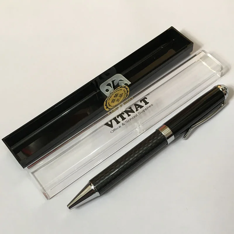 Carbon Fiber Veins Stainless Steel Rod Rotating Metal Ballpoint Pen Office Commercial Roller Ball Point Pen Gift Stationery
Carbon Fiber Veins Stainless Steel Rod Rotating Metal Ballpoint Pen Office Commercial Roller Ball Point Pen Gift Stationery