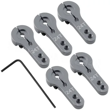 5pcs-Pack Metal 24T Aluminum Servo Horn M3 Alloy For Hitec Servo Motors Steering Arm RC Car Airplane Accessories
5pcs-Pack Metal 24T Aluminum Servo Horn M3 Alloy For Hitec Servo Motors Steering Arm RC Car Airplane Accessories