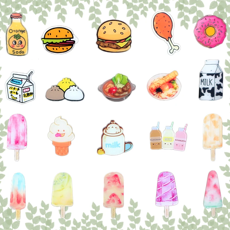 Chicken Leg Burger Ice Cream Milk Food Acrylic Badge Cartoon Brooch Pin Icons Badges DIY Backpack Icons Badges For Clothing
Chicken Leg Burger Ice Cream Milk Food Acrylic Badge Cartoon Brooch Pin Icons Badges DIY Backpack Icons Badges For Clothing