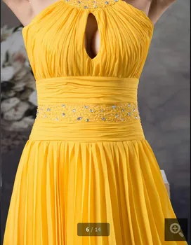 New Yellow short with Halter neck Chiffon A line cocktail dresses 2016 Sexy Backless informal petite girls cocktai gown hot sale
New Yellow short with Halter neck Chiffon A line cocktail dresses 2016 Sexy Backless informal petite girls cocktai gown hot sale
