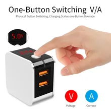 Dorwee LED Display Dual USB Charger Universal Mobile Phone USB Charger Fast Charging Wall Charger For iPhone Samsung Xiaomi 
Dorwee LED Display Dual USB Charger Universal Mobile Phone USB Charger Fast Charging Wall Charger For iPhone Samsung Xiaomi