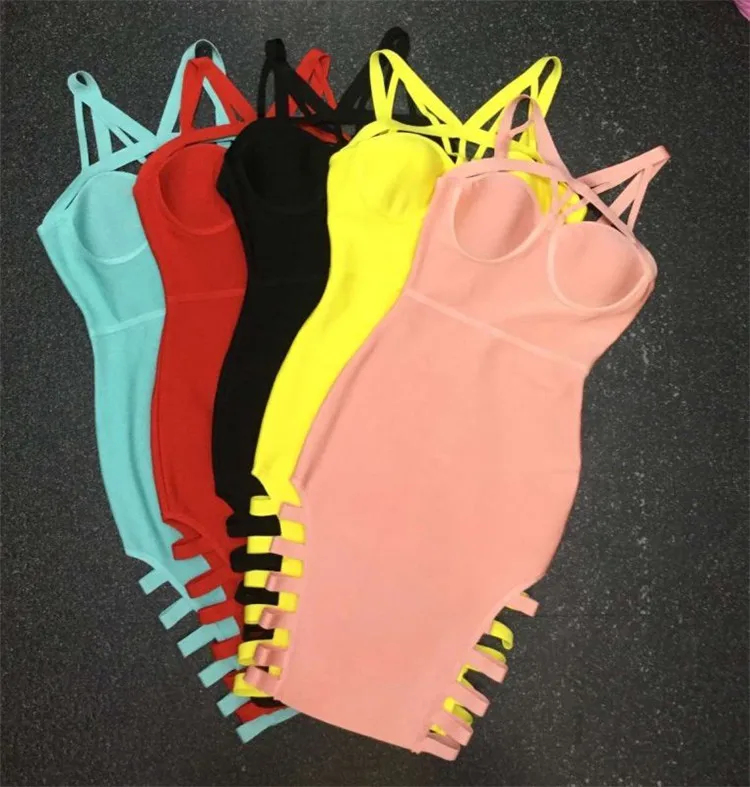 Newest Women Summer Sexy Spaghetti Strap Blue Black Bandage Dress 2016 Knitted Elastic Designer Dress
Newest Women Summer Sexy Spaghetti Strap Blue Black Bandage Dress 2016 Knitted Elastic Designer Dress