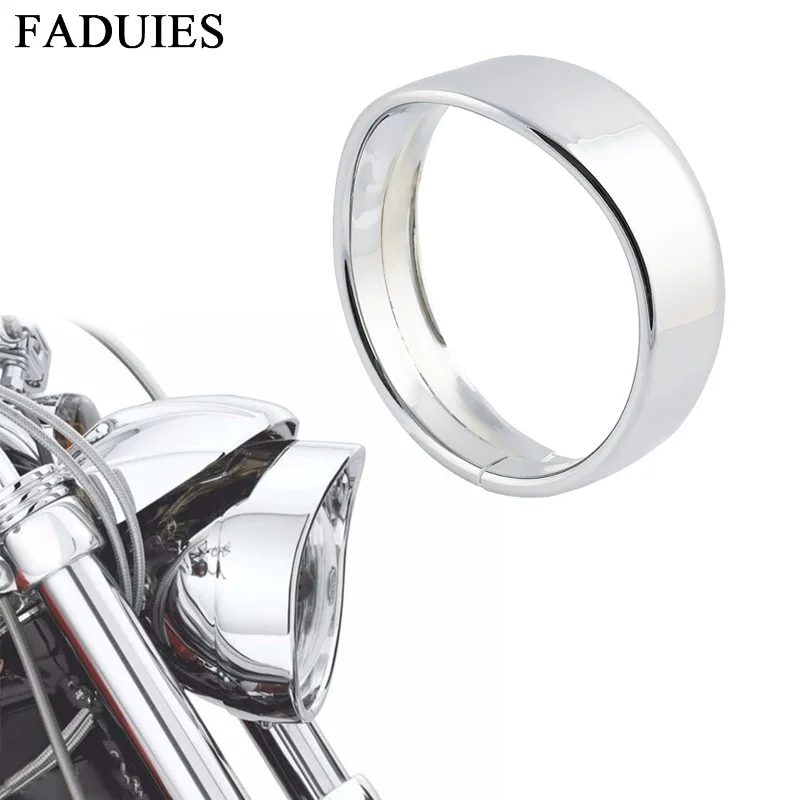 5.75 5 34 in. Visor Style Headlamp Trim Ring 69735-05 for Harley Sportster 883 XL883 1200 (12)