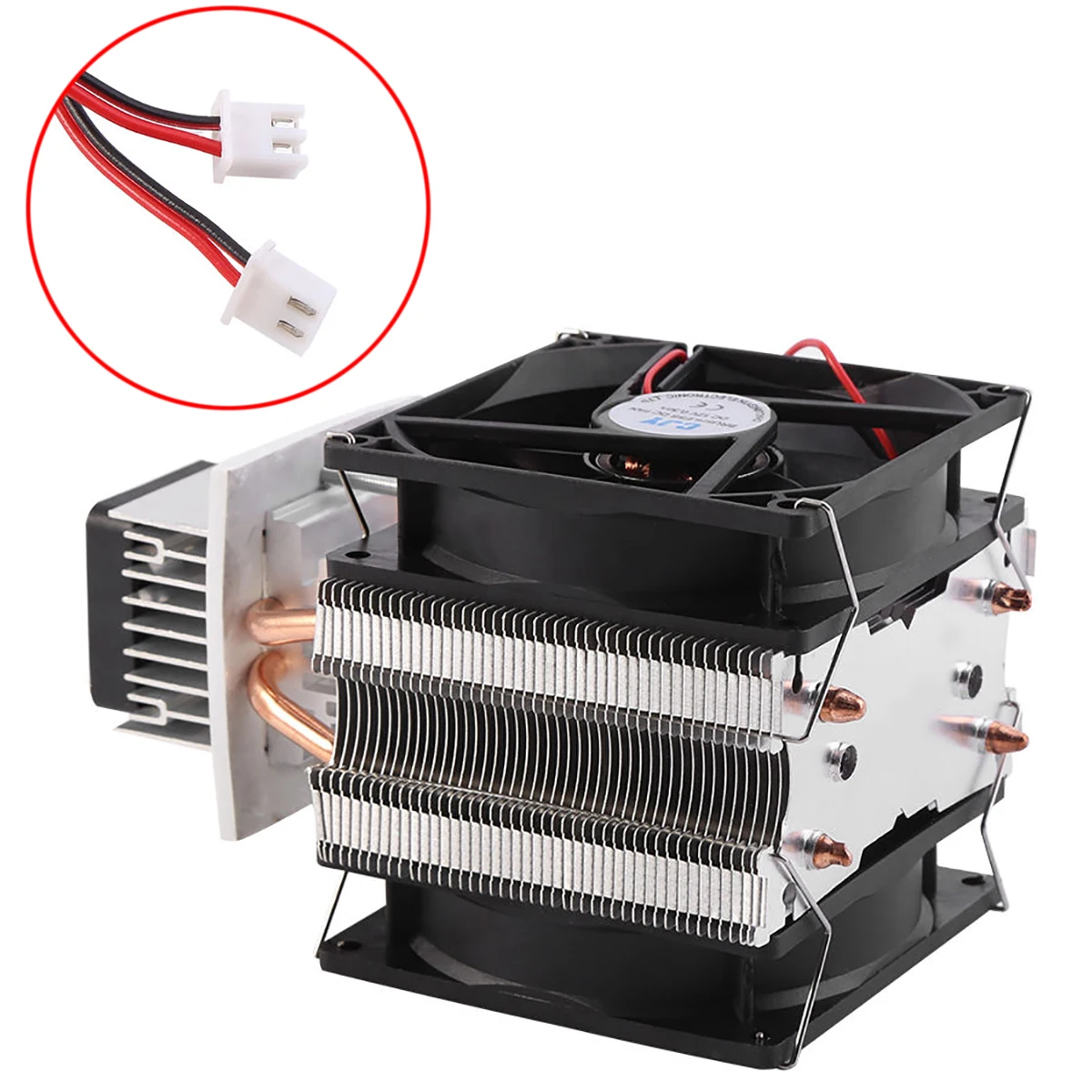 

Practical 12V 6A Thermoelectric Peltier Semiconductor Cooler Refrigeration Cooling System DIY Kit Fan 175*100*98 mm Mayitr