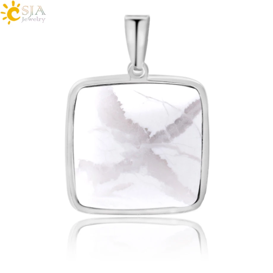 CSJA Natural Gem Stone Square Necklaces Pendants for Girls Reiki Chakras Pink Purple Crystal Quartz Lapis Lazuli Tiger Eye E946
CSJA Natural Gem Stone Square Necklaces Pendants for Girls Reiki Chakras Pink Purple Crystal Quartz Lapis Lazuli Tiger Eye E946