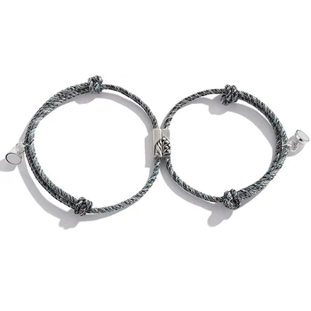 LKO New Arrive S925 Couple Bracelet Solemn Vows and Pledges Bracelet for Lovers Adjustable Bracelet Magnetic Sphere
LKO New Arrive S925 Couple Bracelet Solemn Vows and Pledges Bracelet for Lovers Adjustable Bracelet Magnetic Sphere