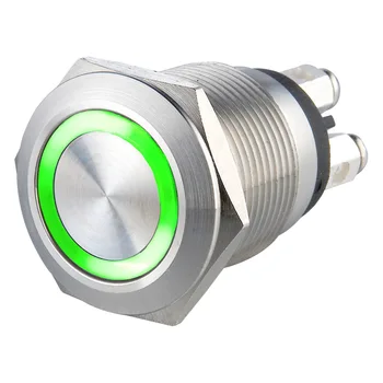 19mm micro trip green 24v ring led metal switch with Momentary normal open stainless steel crust
19mm micro trip green 24v ring led metal switch with Momentary normal open stainless steel crust