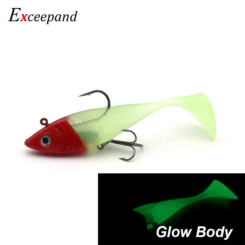 Exceepand Lifelike 20 g 10 cm Lead Head Fish Bait Soft Plastic Fishing Lure with Treble Hook T Tail Fishing Tackle Glow Body
Exceepand Lifelike 20 g 10 cm Lead Head Fish Bait Soft Plastic Fishing Lure with Treble Hook T Tail Fishing Tackle Glow Body