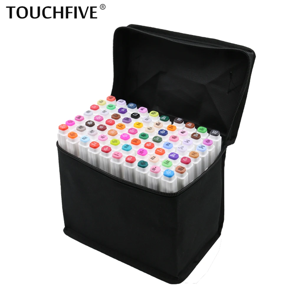Touchfive 30/40/60/80/168 Colors Sketch Marker Pen Set Twin Markers Brush Pen For Drawing Manga Architecture Design Art Supplies
Touchfive 30/40/60/80/168 Colors Sketch Marker Pen Set Twin Markers Brush Pen For Drawing Manga Architecture Design Art Supplies