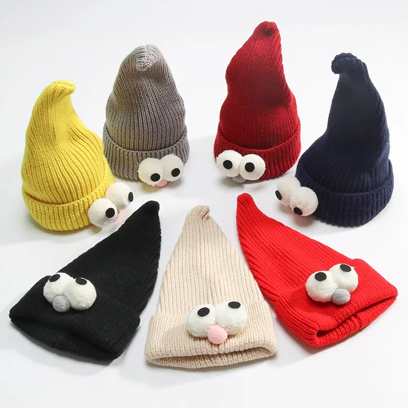 KNB025 Funny Kids Winter Knitted Hat Cute Pokemon Cartoon Wizard Eye Shape Curled Knit Cap Bonnet Children Warm Beanie Skullies
KNB025 Funny Kids Winter Knitted Hat Cute Pokemon Cartoon Wizard Eye Shape Curled Knit Cap Bonnet Children Warm Beanie Skullies