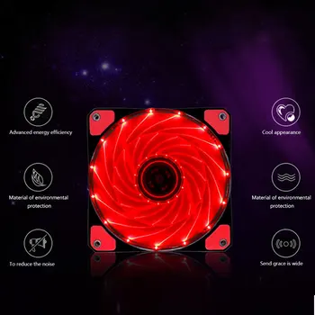 NOYOKERE 120mm LED Ultra Computer Cooler Silent Computer PC Case Fan 15 LEDs 12V With Rubber Quiet Connector Easy Installed Fan
NOYOKERE 120mm LED Ultra Computer Cooler Silent Computer PC Case Fan 15 LEDs 12V With Rubber Quiet Connector Easy Installed Fan