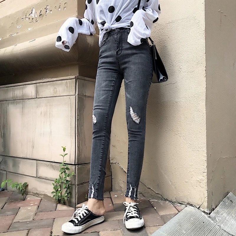 womens jeans femme 2019 nouveau Autumn Winter jean Slim High waist Harem Pencil pants women ladies ripped Skinny jeans Korean
womens jeans femme 2019 nouveau Autumn Winter jean Slim High waist Harem Pencil pants women ladies ripped Skinny jeans Korean