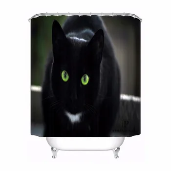 Custom Art Cat Black Prof Home Fabric Waterproof Shower Curtain Home Bath Bathroom s Hooks Polyester Fabric Multi Sizes180509-53
Custom Art Cat Black Prof Home Fabric Waterproof Shower Curtain Home Bath Bathroom s Hooks Polyester Fabric Multi Sizes180509-53